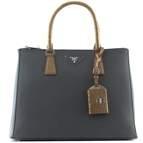 prada brown leather handbag|prada grey bag.